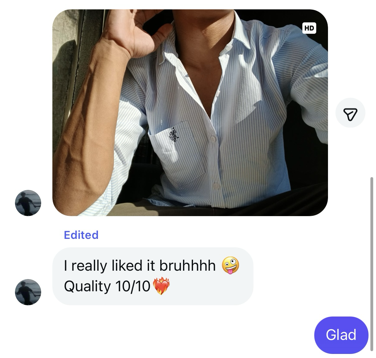 Customer review — Striped Shirt