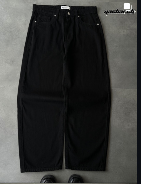 obsidian baggy denim