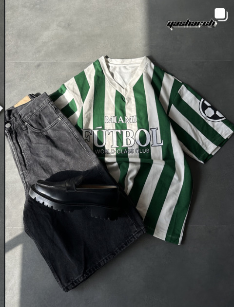 miami fútbol — green stripe